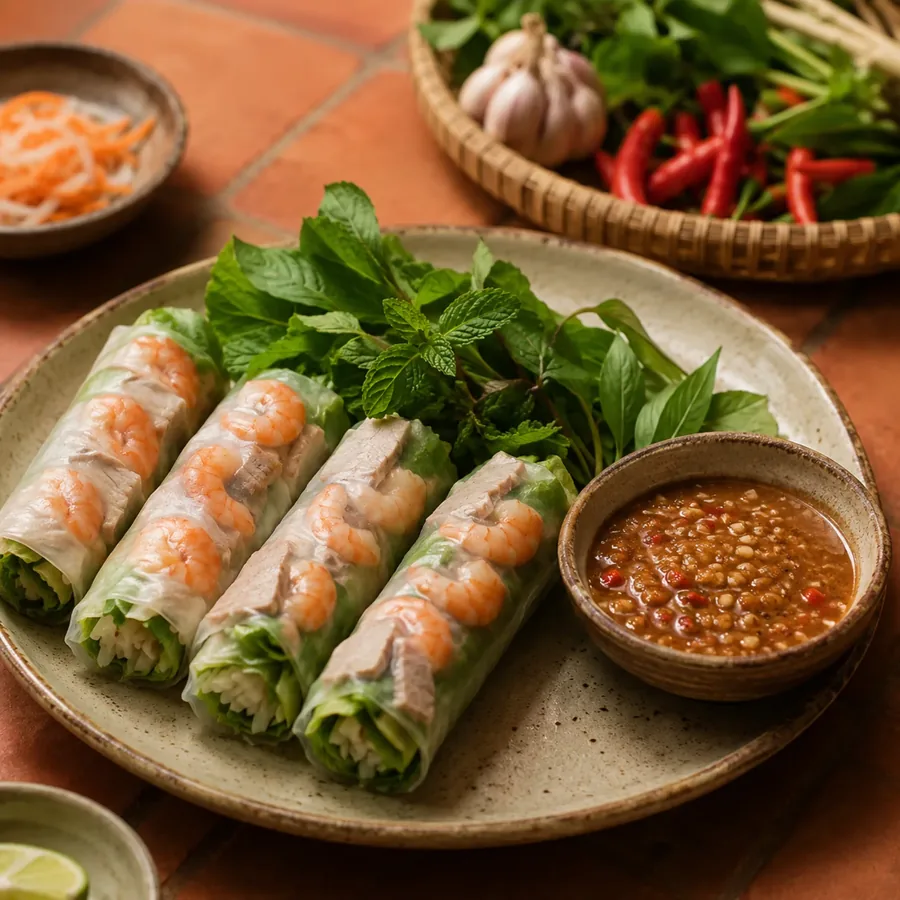 Bàn ăn tại Alăng Thị Tâm